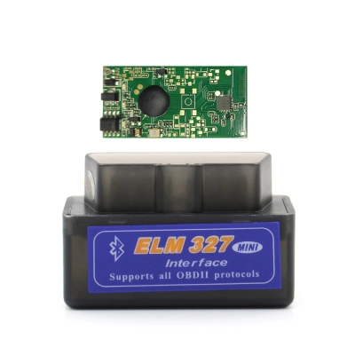 Tester auto, Interfata OBD II diagnoza auto OBD 2, Rocketek, telefon, smartphone, laptop, tableta, ELM 327, Bluetooth 4.0, Negru