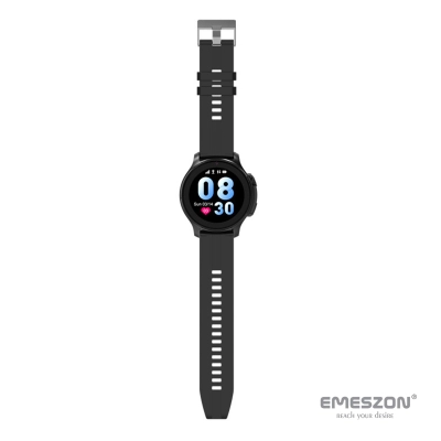 Ceas inteligent SmartWatch SIM 4G LTE Emeszon® A22, localizare Copii si Adulti prin GPS, Apel Video SOS, IP67, LBS, Wi-Fi, Negru