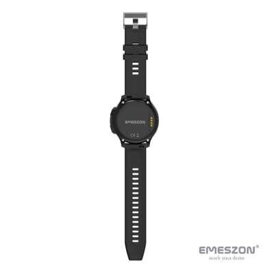 Ceas inteligent SmartWatch SIM 4G LTE Emeszon® A22, localizare Copii si Adulti prin GPS, Apel Video SOS, IP67, LBS, Wi-Fi, Negru