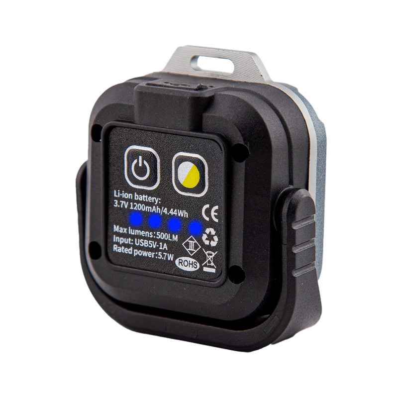 Mini Proiector Lanterna LED Tricolor + Rosu 5.7W, EMESZON®, Strobo, SOS, prindere Magnet, Stativ, Filet 1/4 inch, albastru-negru