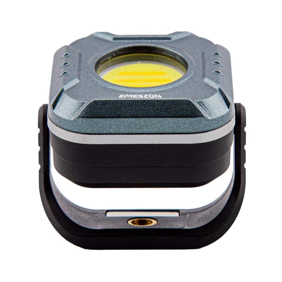 Mini Proiector Lanterna LED Tricolor + Rosu 5.7W, EMESZON®, Strobo, SOS, prindere Magnet, Stativ, Filet 1/4 inch, albastru-negru