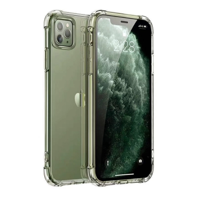 Husa bumper pentru telefon iPhone 11, Usams, din Silicon, cu dubla protectie Antisoc, transparenta