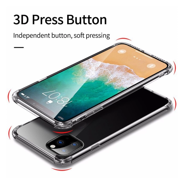 Husa bumper pentru telefon iPhone 11, Usams, din Silicon, cu dubla protectie Antisoc, transparenta