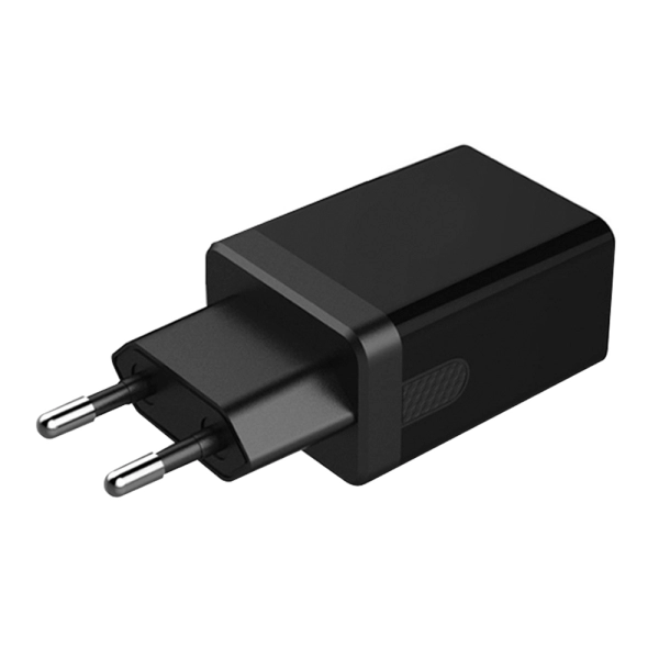 Incarcator retea dual, telefon, tableta, gopro sau baterie externa, 2 porturi USB Fast Charging 2.4A Dual Auto Detect, negru