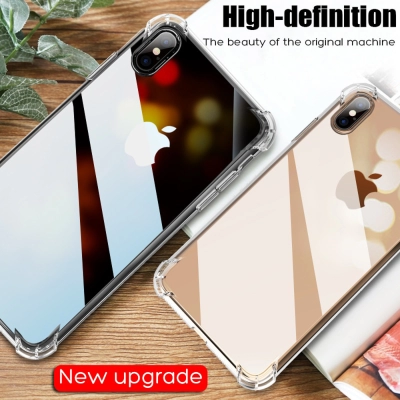 Husa telefon iPhone X, Envisage, compatibil cu iPhone X, model Luxury A++, Bumper din silicon si trasparenta cu dubla protectie