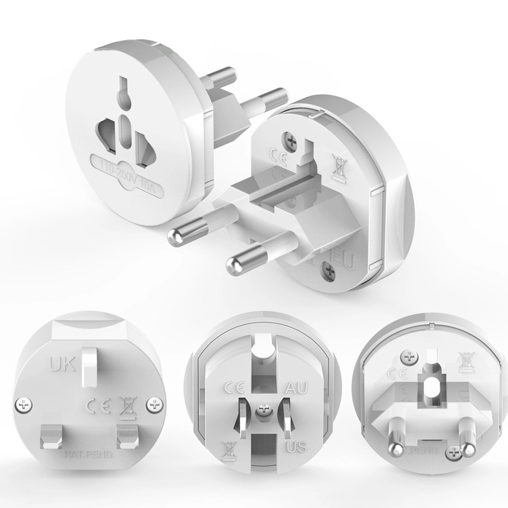 Adaptor de Priza Universal, Ntonpower, pentru calatorie in EU, US, UK, AU, SUA, adaptor priza retea electrica, Negru