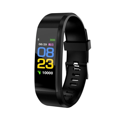 Bratara Ceas Smart Sport Fitness Waterproof OLED, Smart Band, Tracker, Bluetooth, Notificari, Apeluri, Mesaje, Reminder, negru