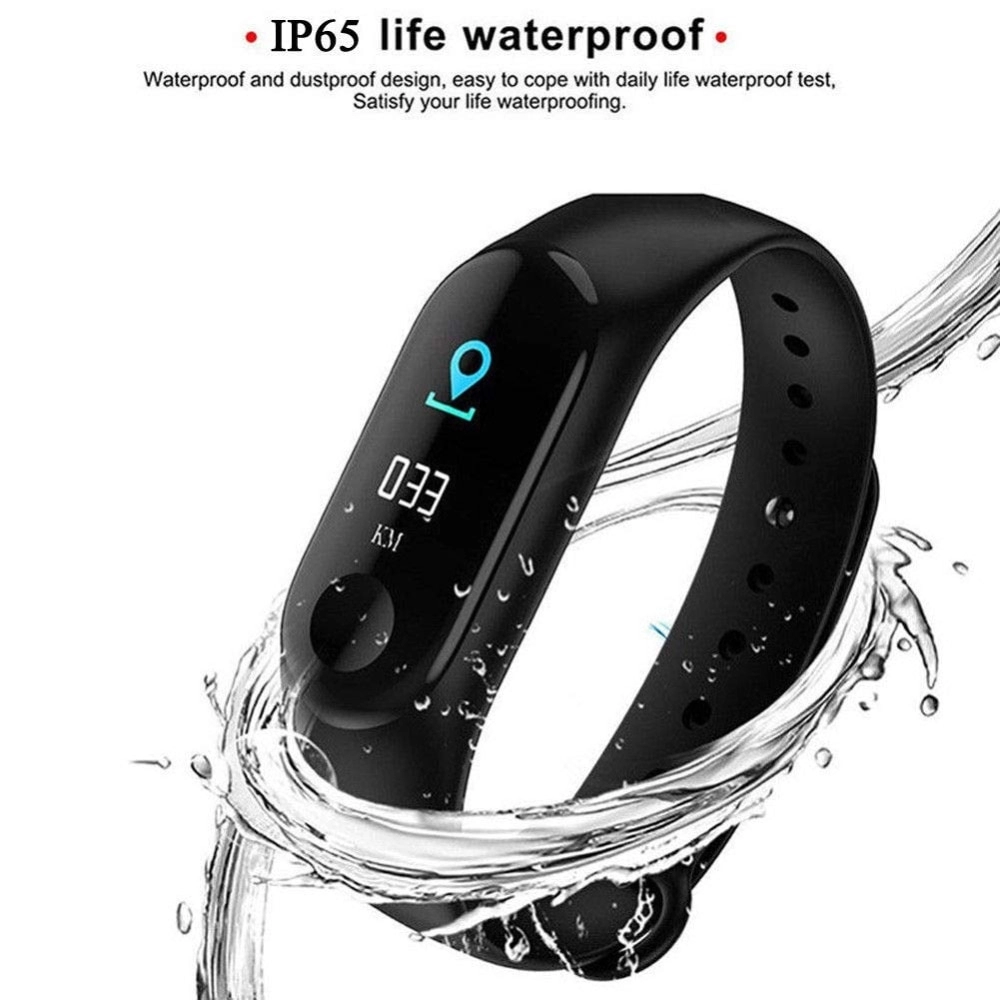 Bratara Ceas Smart Fitness Waterproof Rovtop, Tracker, Bluetooth, Notificari, Apeluri, Mesaje + Bonus Curea Albastra, negru