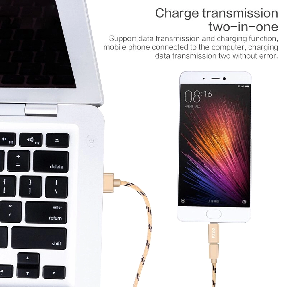 Adaptor universal Micro USB la Type C, PZOZ, pentru cablu telefon mobil, transfer de date si incarcare telefon, Silver